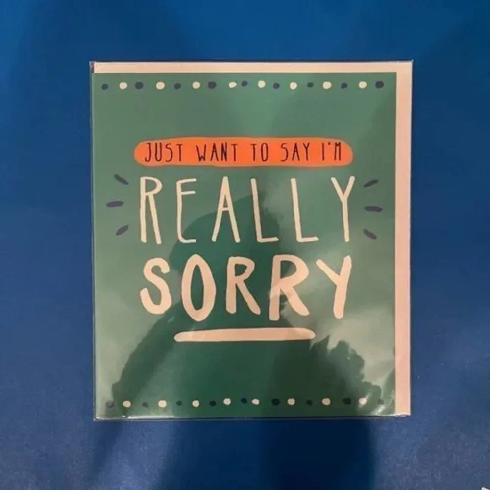 I'm Sorry /‎ New Job / Blank Greeting Card (Lot of 4 Cards) (new)